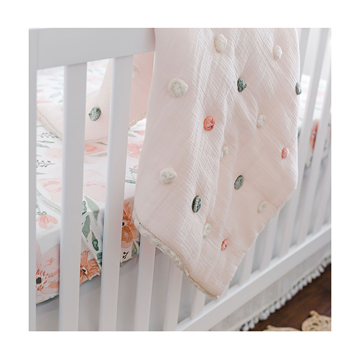 Parker Pom Pom Quilted Baby Blanket