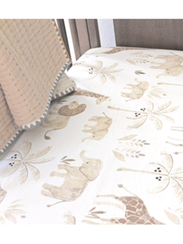 Crane Kendi Crib Sheet - Safari