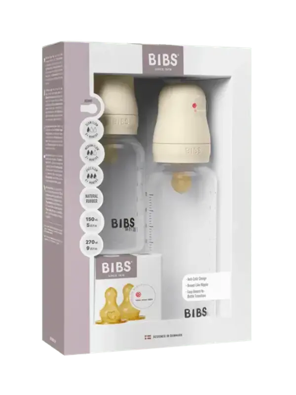 Bibs Ivory Grow + Flow Bottle Set (Latex)