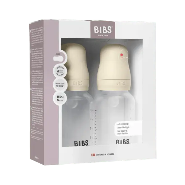 Ivory Baby Bottle 150ml - 2 pk. Silicone