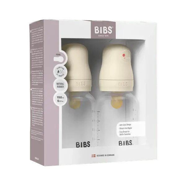 Ivory Baby Bottle 150ml - 2 pk. Latex