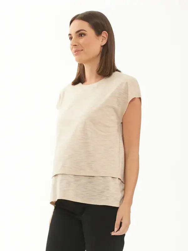 Jazmin Nursing Tee - Natural