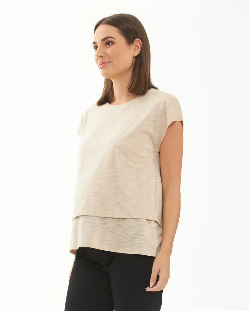 Jazmin Nursing Tee - Natural