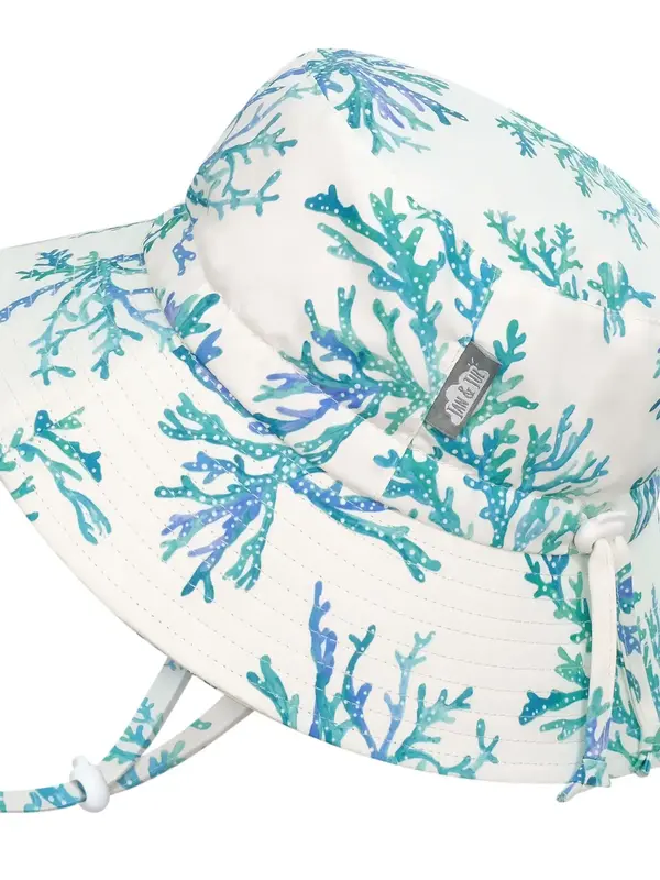 Jan + Jul Blue Coral Aqua Dry Bucket Hat