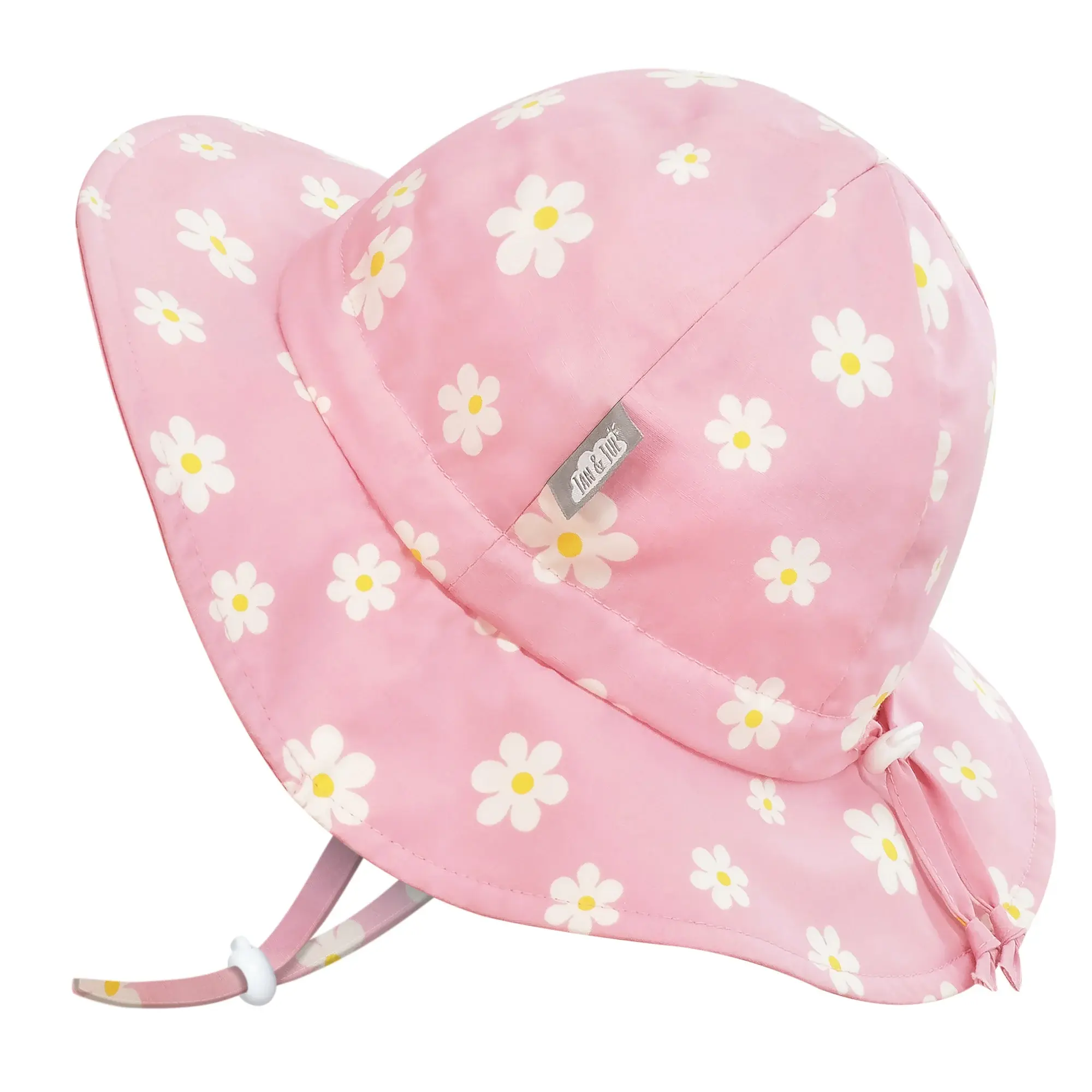 Pink Daisy Cotton Floppy Hat