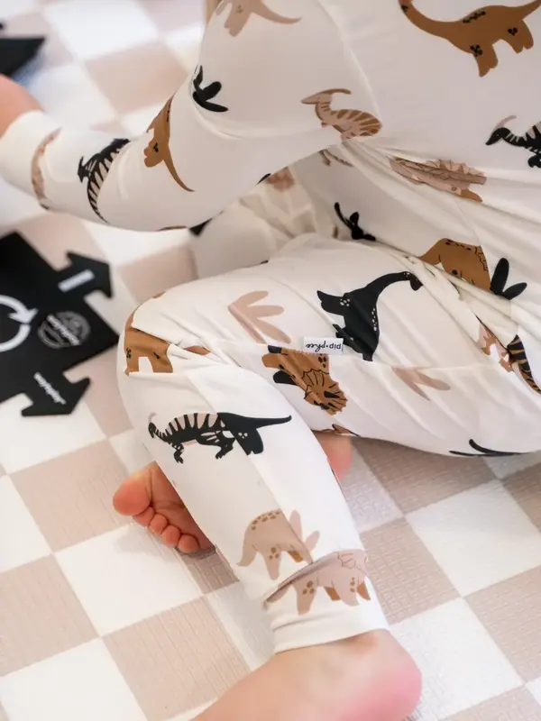 Pip + Phee Bamboo Romper - Desert Dino