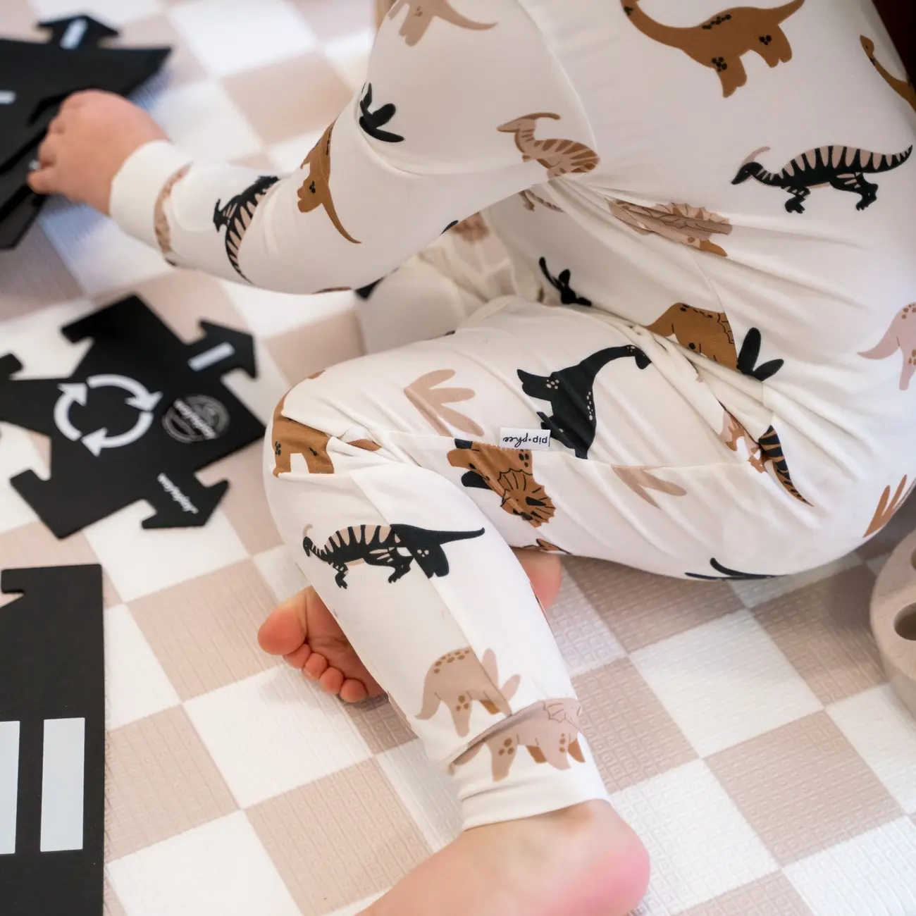 Bamboo Romper - Desert Dino