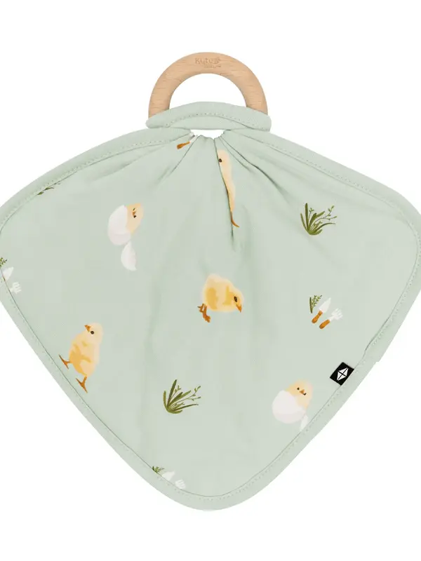 Kyte Lovey w/ Wooden Teething Ring