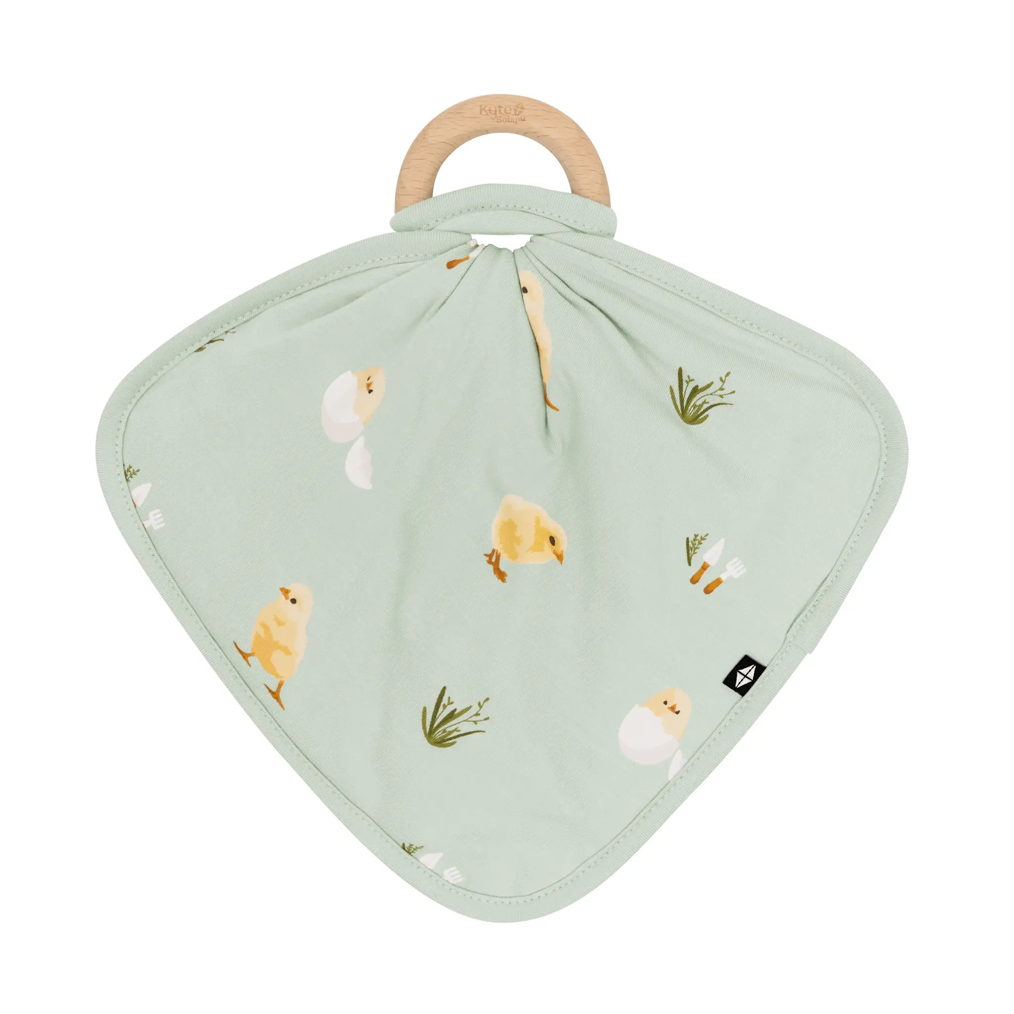 Kyte Lovey w/ Wooden Teething Ring