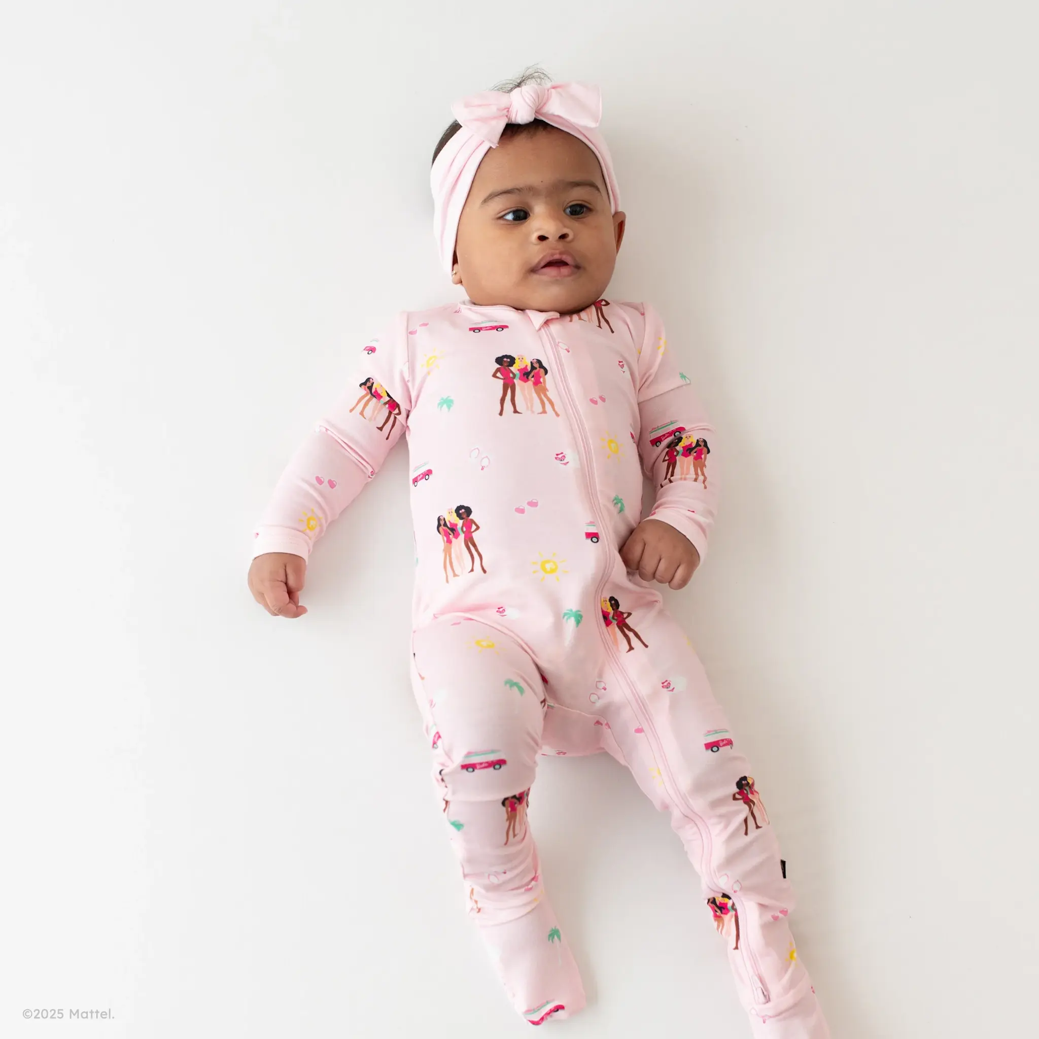 Kyte Zipper Footie - Barbie Beach