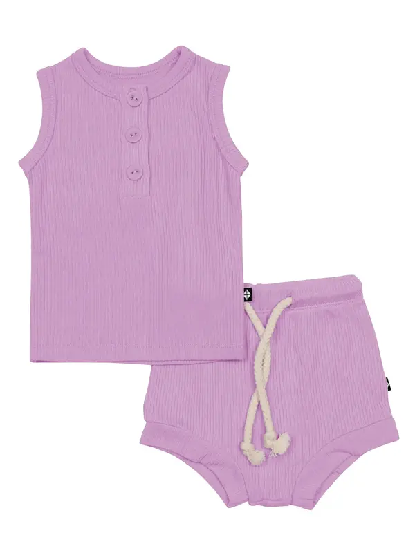 Kyte Rib Henley Tank Set - Poi