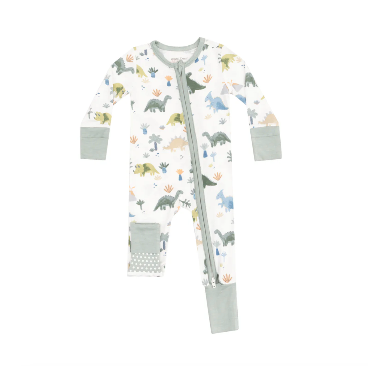 Soft Dino Zipper Romper