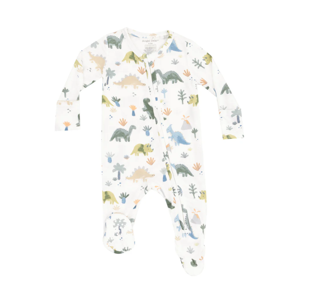 Soft Dino Zipper Footie
