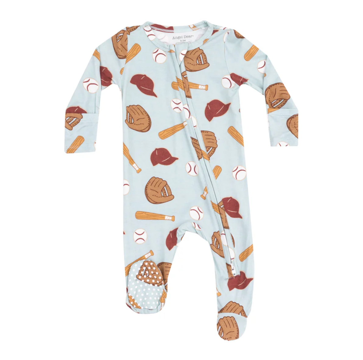 Baseball Zipper Footie