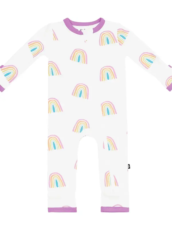 Kyte Zipper Romper - Poi Rainbow