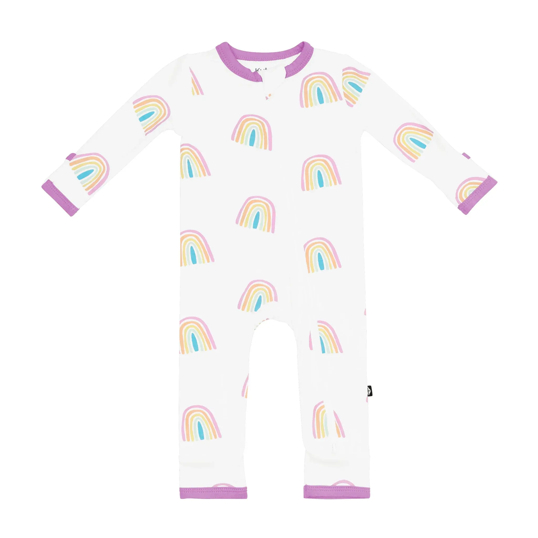 Kyte Zipper Romper - Poi Rainbow