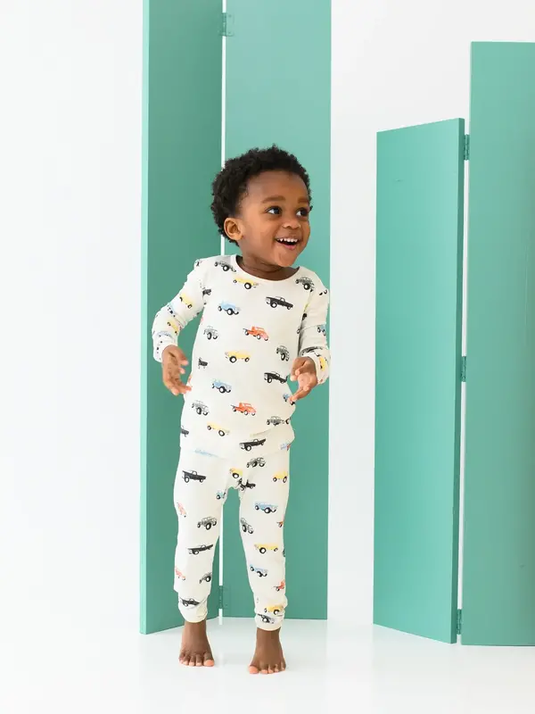 Kyte Long Sleeve Pajama Set - Vintage Truck