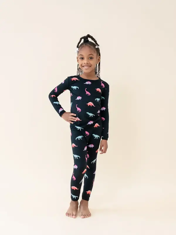 Kyte Long Sleeve Pajama Set - Midnight Roar