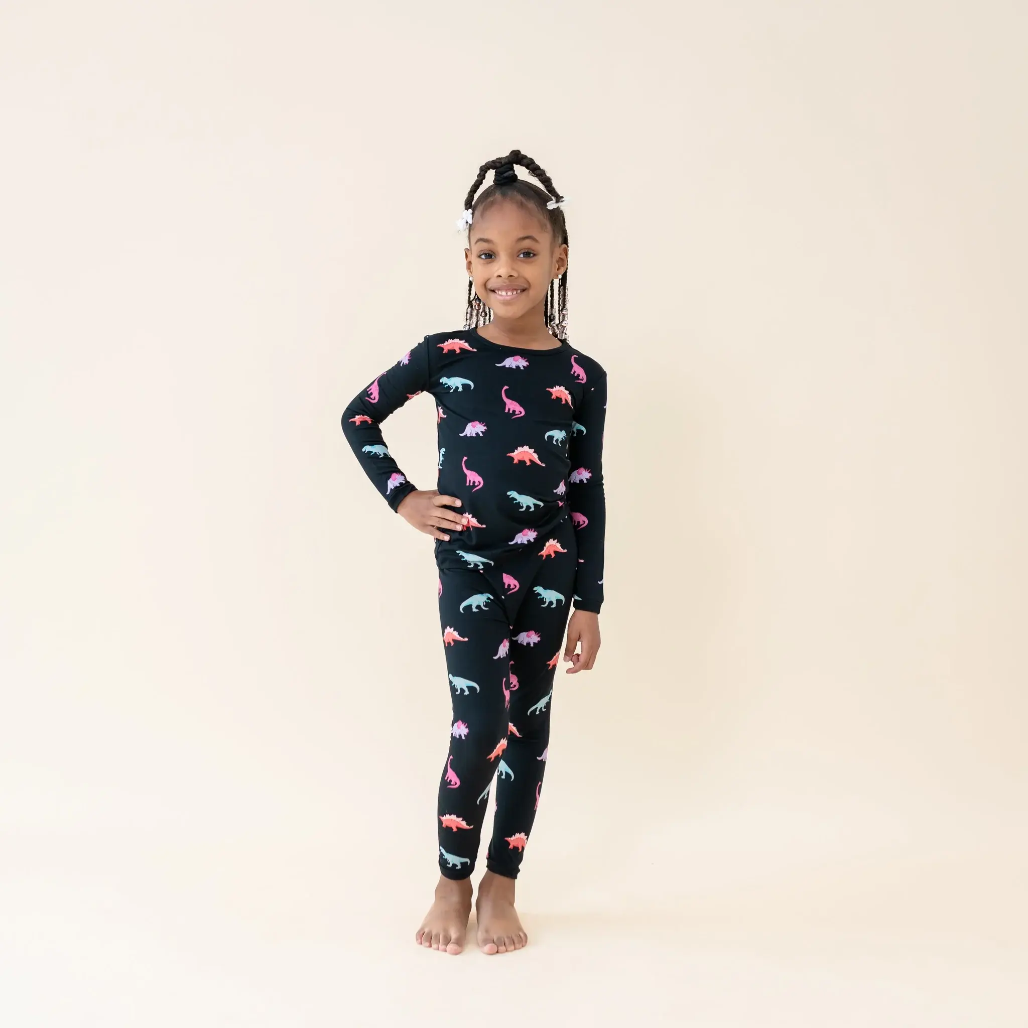 Kyte Long Sleeve Pajama Set - Midnight Roar