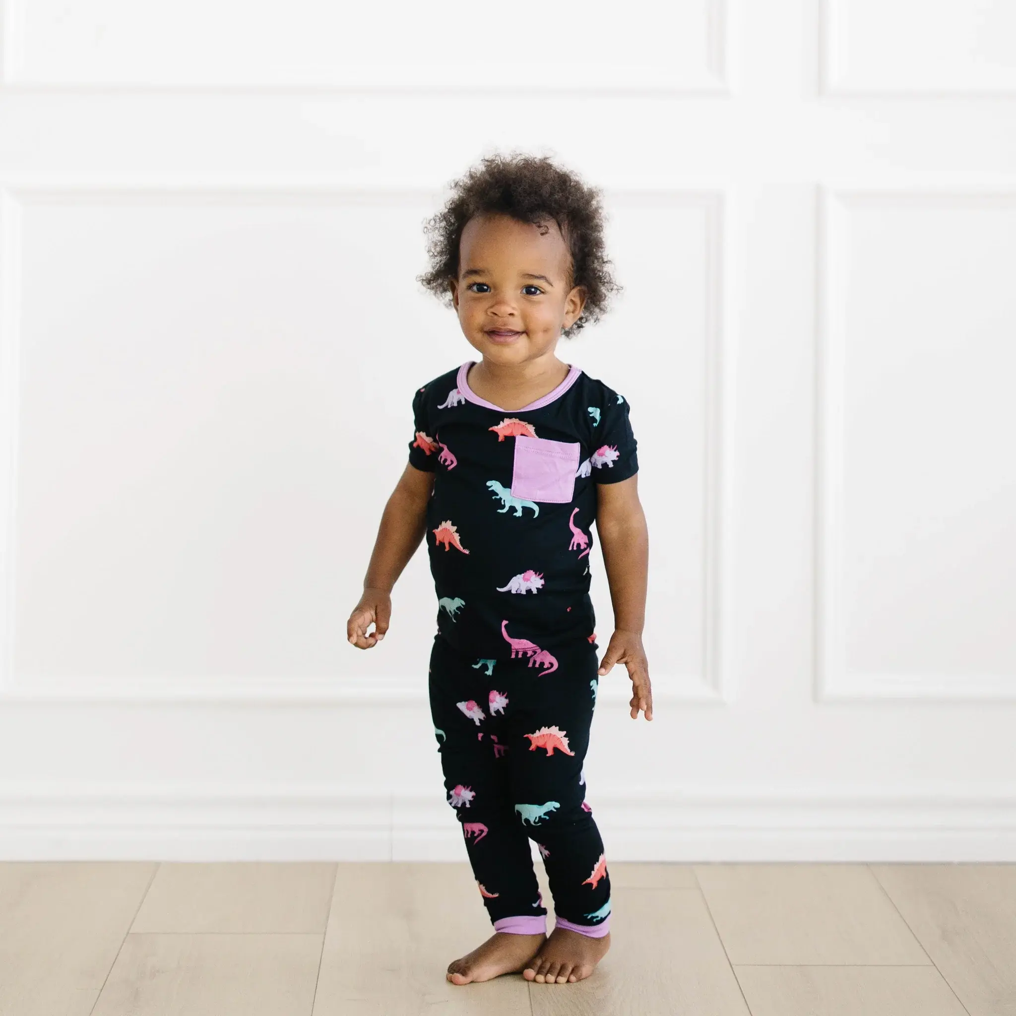 Kyte Short Sleeve w/ Pants Pajama Set - Midnight Roar