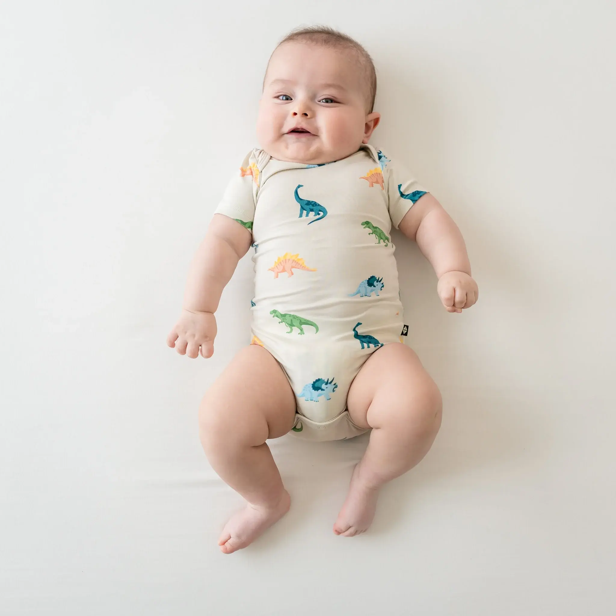 Kyte Short Sleeve Bodysuit - Ecru Roar