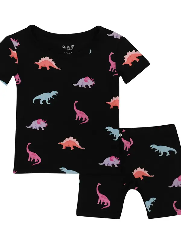 Kyte Short Sleeve Pajama Set - Midnight Roar