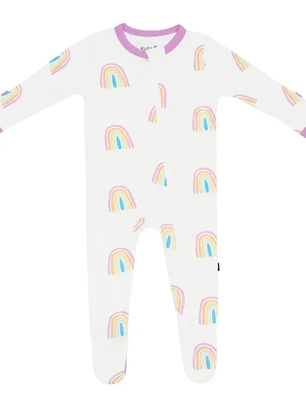 Kyte Zipper Footie - Poi Rainbow