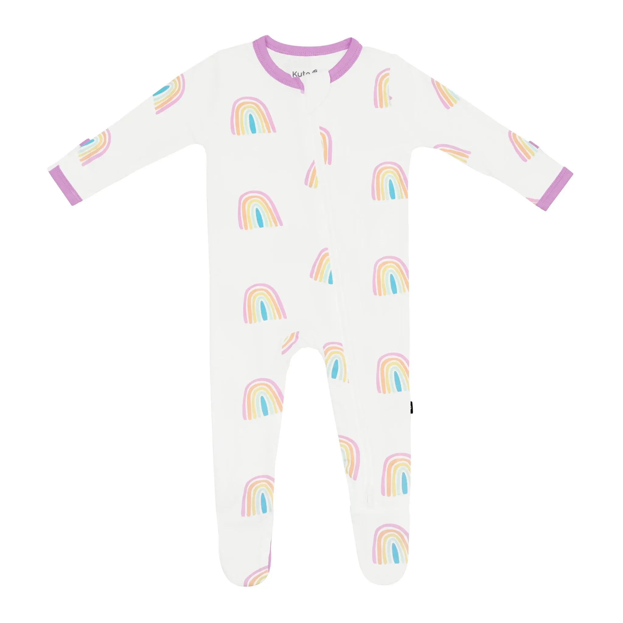 Kyte Zipper Footie - Poi Rainbow