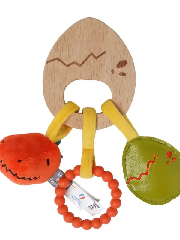 Little Big Friends Dino Wooden Rattle