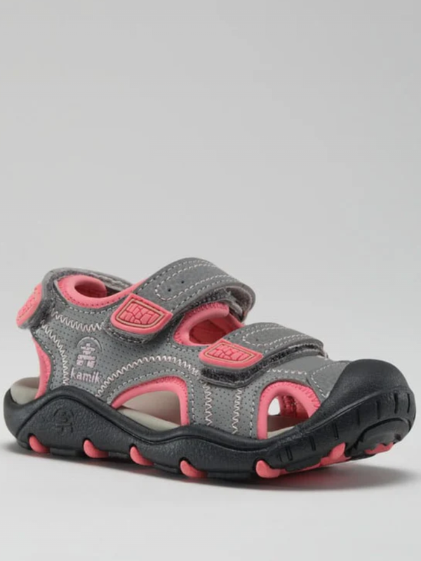 Kamik Sea Turtle 2 Sandal - Grey/Pink
