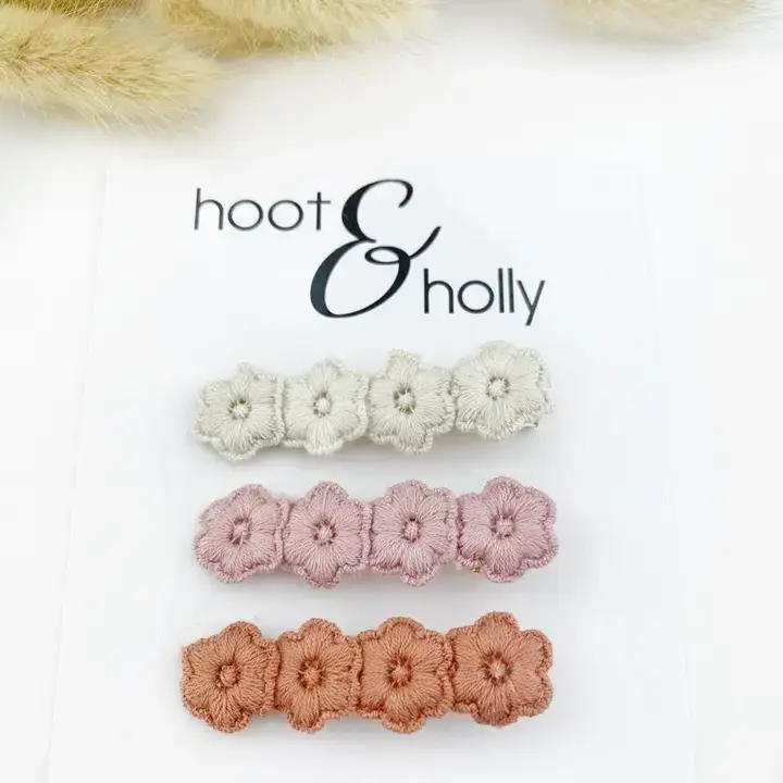 Floral Clip (set of 3)