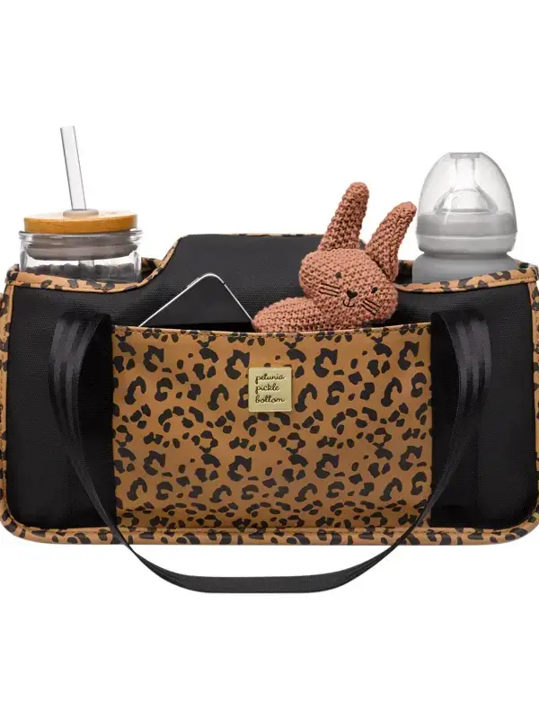 Petunia Pickle Bottom Wander Stroller Caddy - Leopard