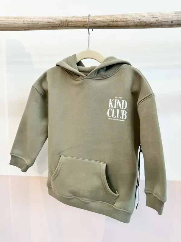 Brunette The Label Kind Club Hoodie - Olive