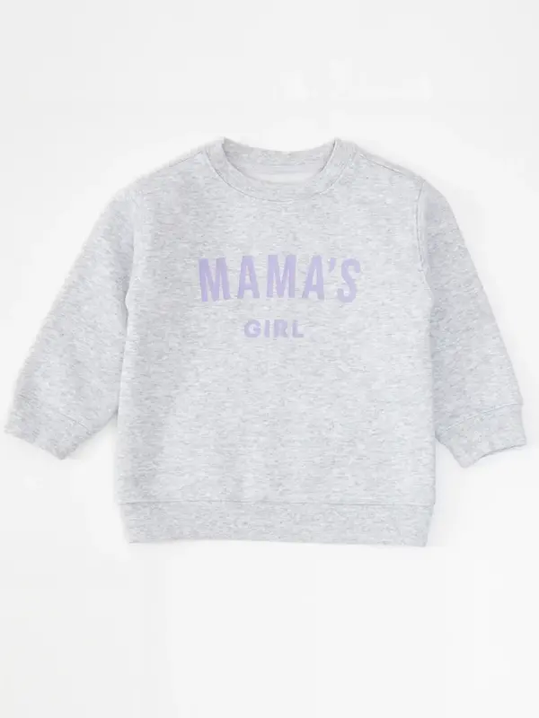 Brunette The Label Grey Mama's Girl Crew