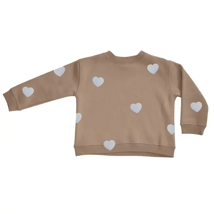 Chestnut Hearts All Over Crew