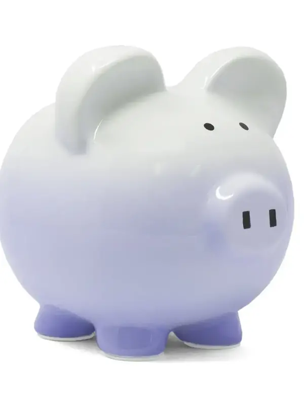Child to Cherish Purple Ombre Piggy Bank