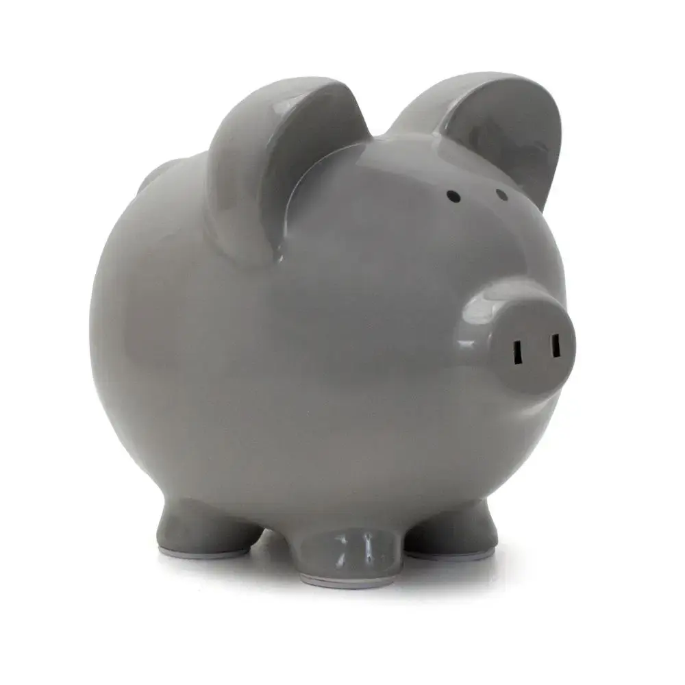 Grey Piggy Bank
