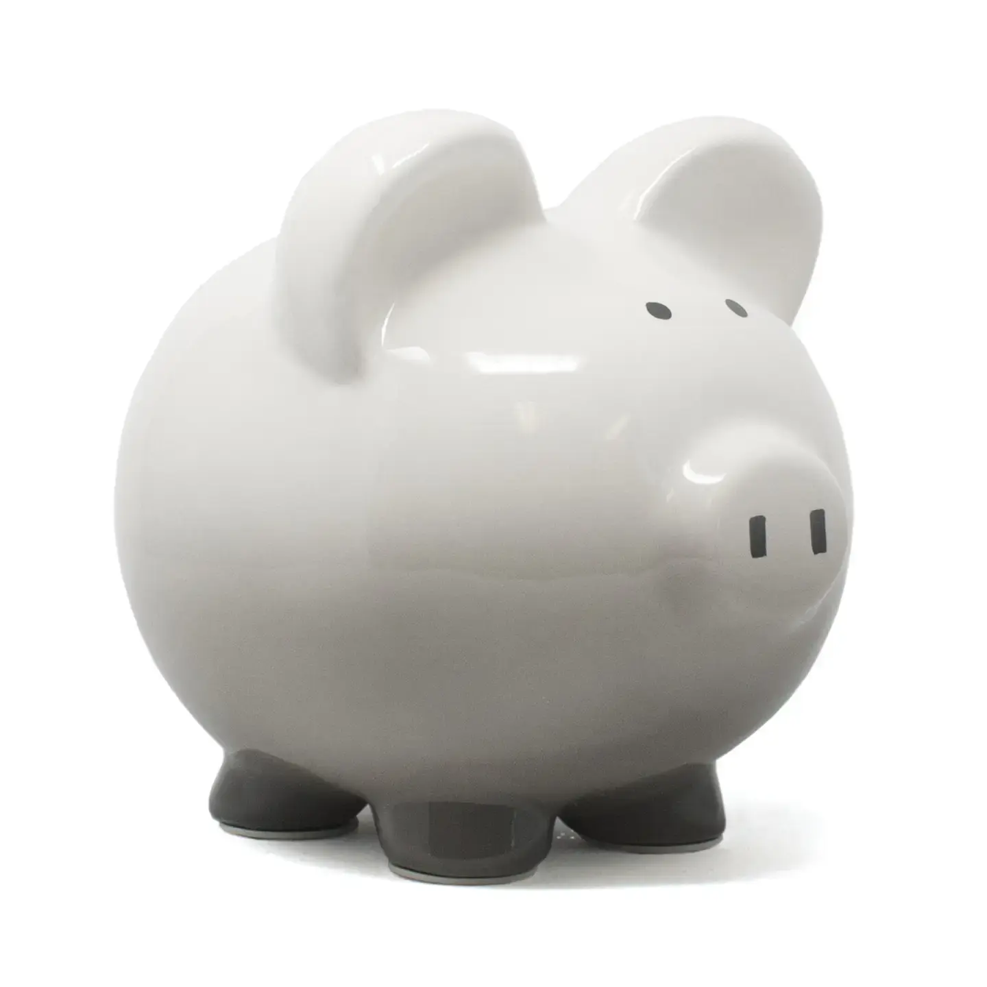 Grey Ombre Piggy Bank