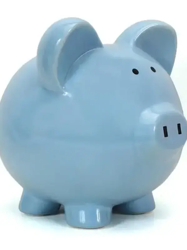 Child to Cherish Blue Piggy Bank