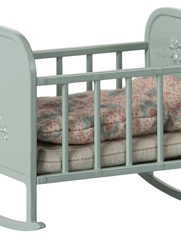 Maileg Cradle, My - Blue Mint