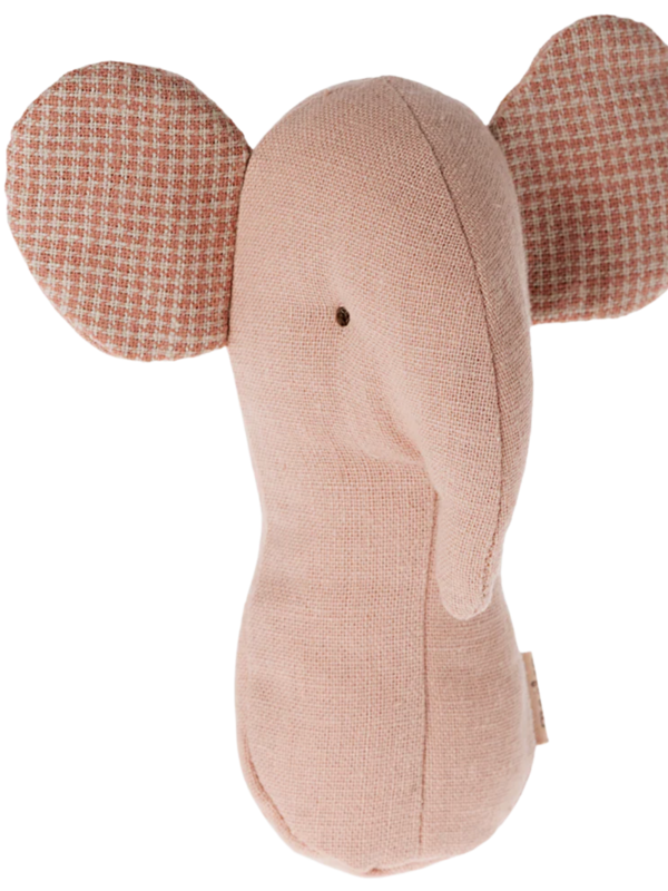 Maileg Lullaby Friends, Elephant Rattle - Rose