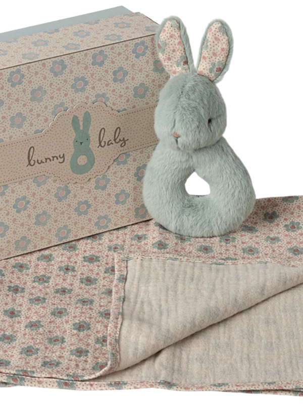 Maileg Rabbit Rattle Set - Mint