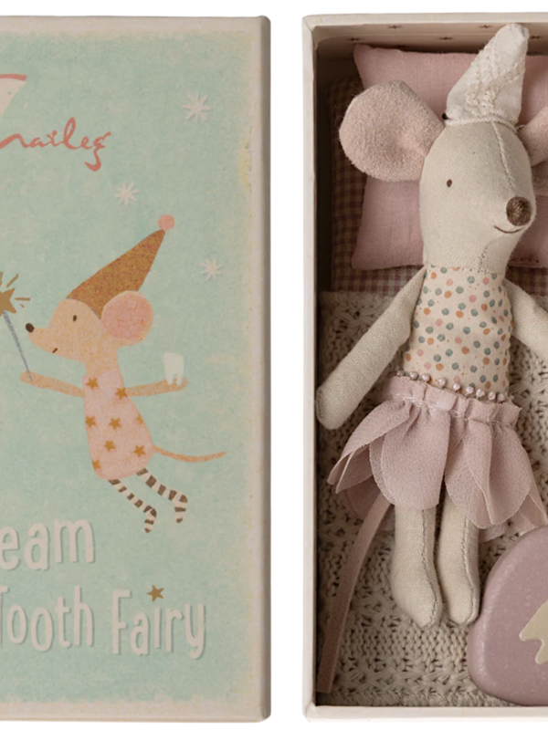 Maileg Tooth Fairy Mouse, Little Sister in Matchbox