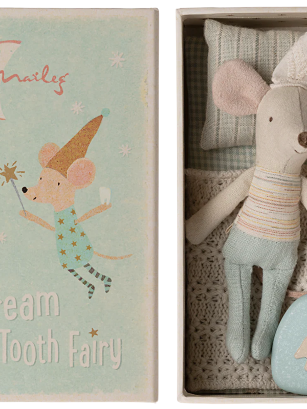 Maileg Tooth Fairy Mouse, Little Brother in Matchbox