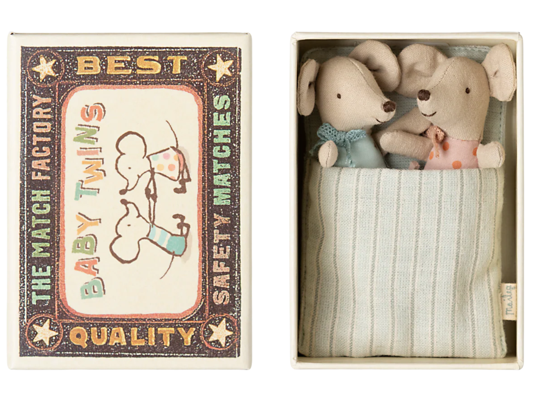 Twins, Baby Mice in Matchbox