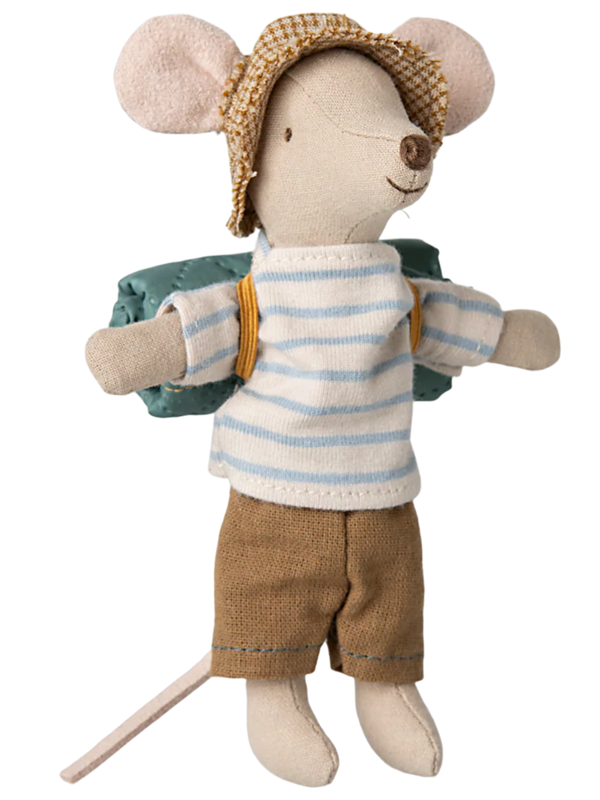 Maileg Hiker Mouse, Big Brother - Stripes