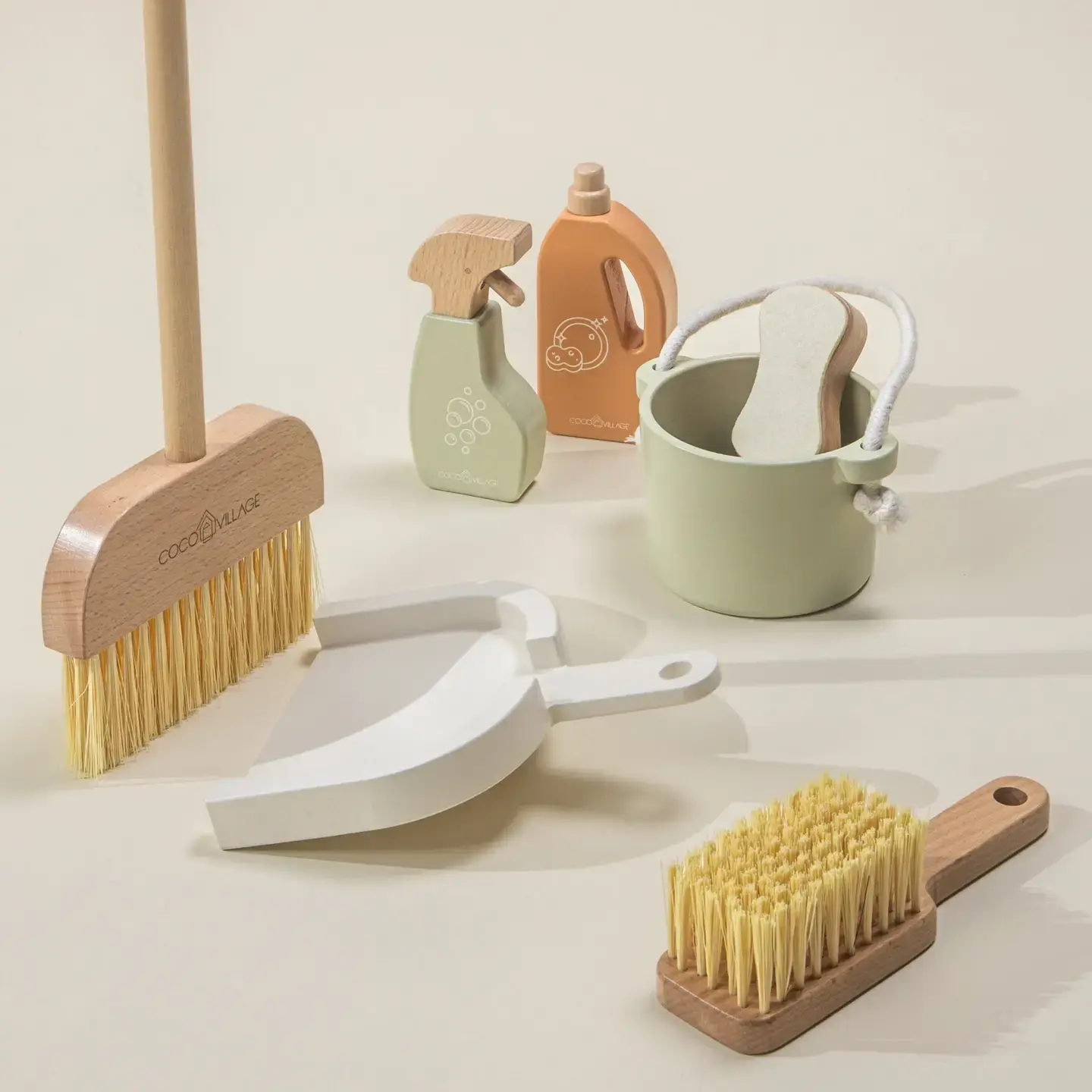Wooden Cleaning Playset