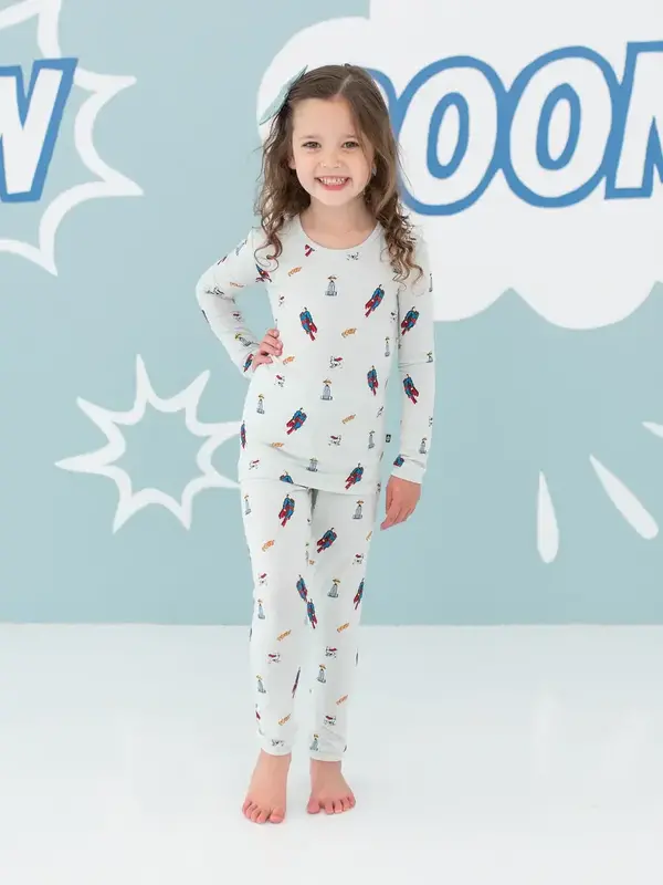 Kyte Long Sleeve Pajama Set - Superman
