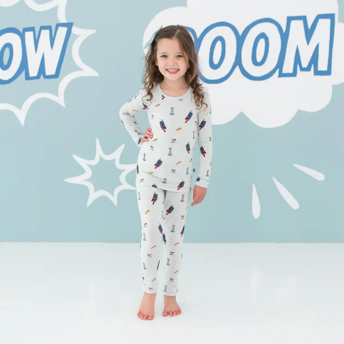 Kyte Long Sleeve Pajama Set - Superman