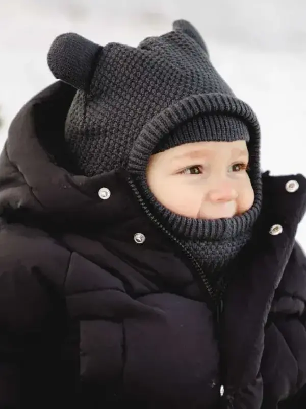 Calikids Knit Bear Balaclava